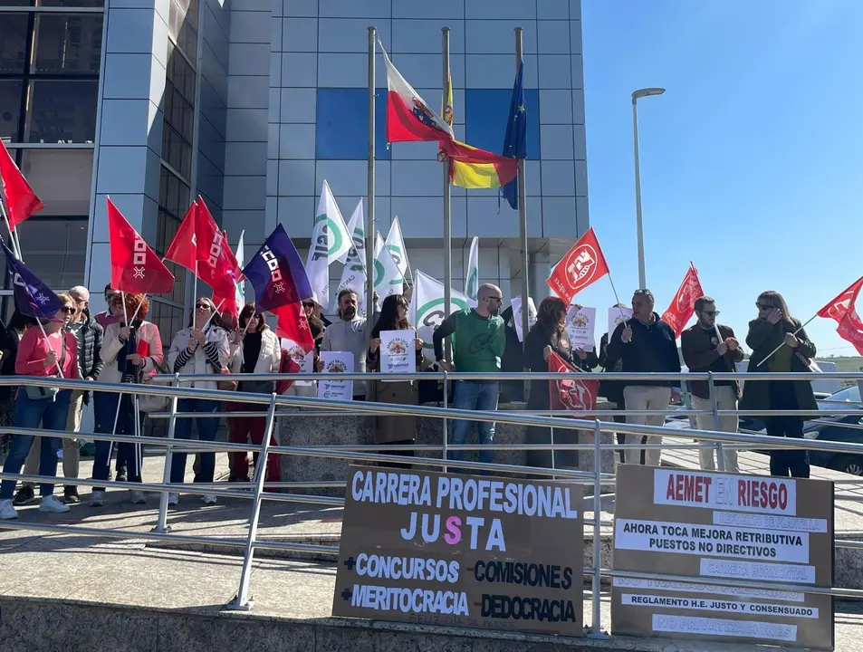 Huelga en la Delegación Territorial de la AEMET en Cantabria