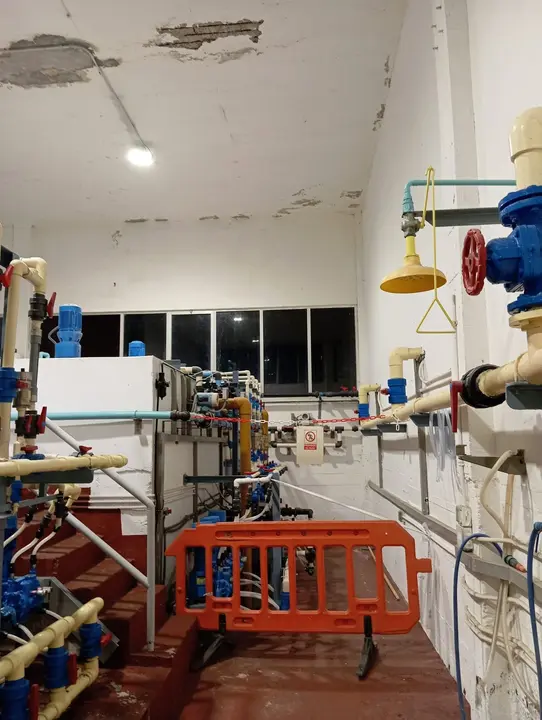 Goteras en la potabilizadora de El Tojo