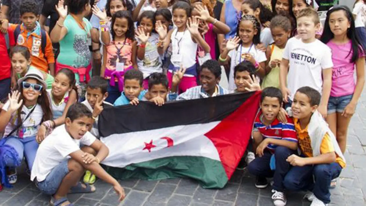 Ni&ntilde;os saharauis en Cantabria