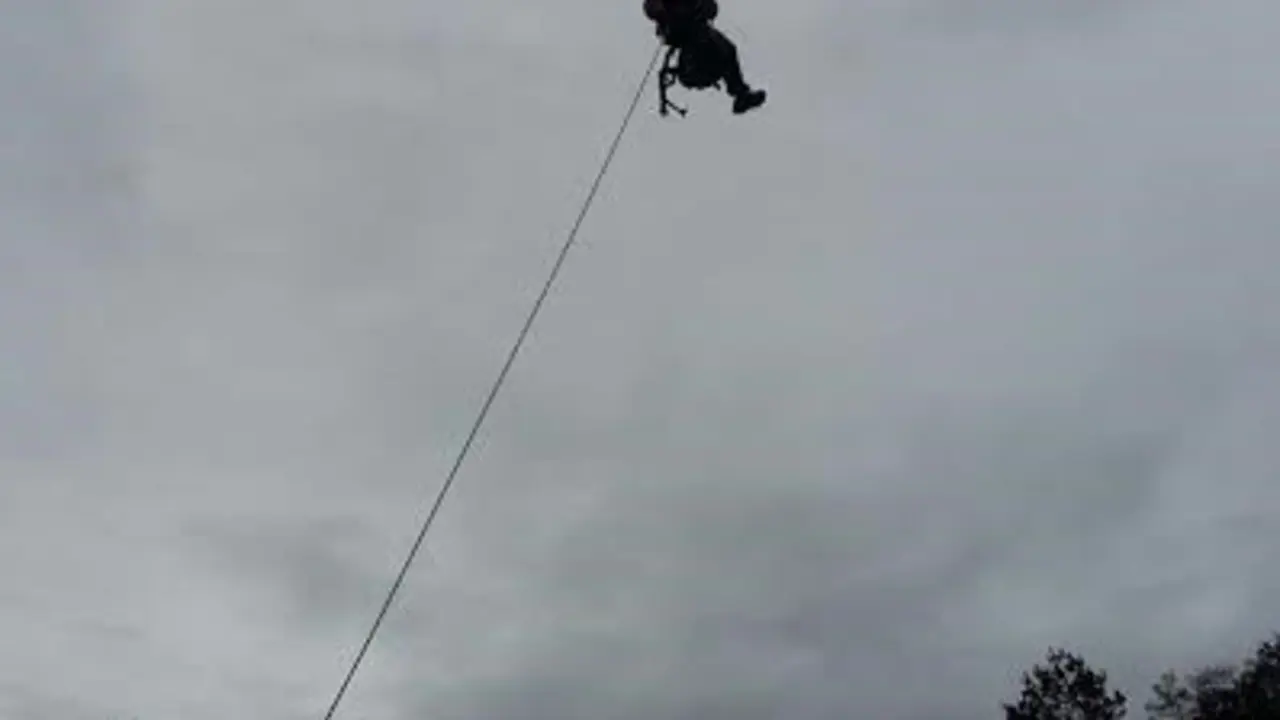 Rescate del helic&oacute;ptero