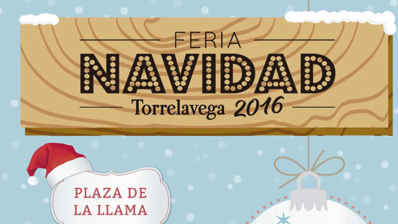 Cartel de la Feria de Navidad de Torrelavega