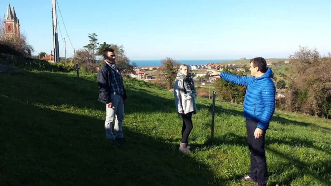 Visita de las autoridades a la zona