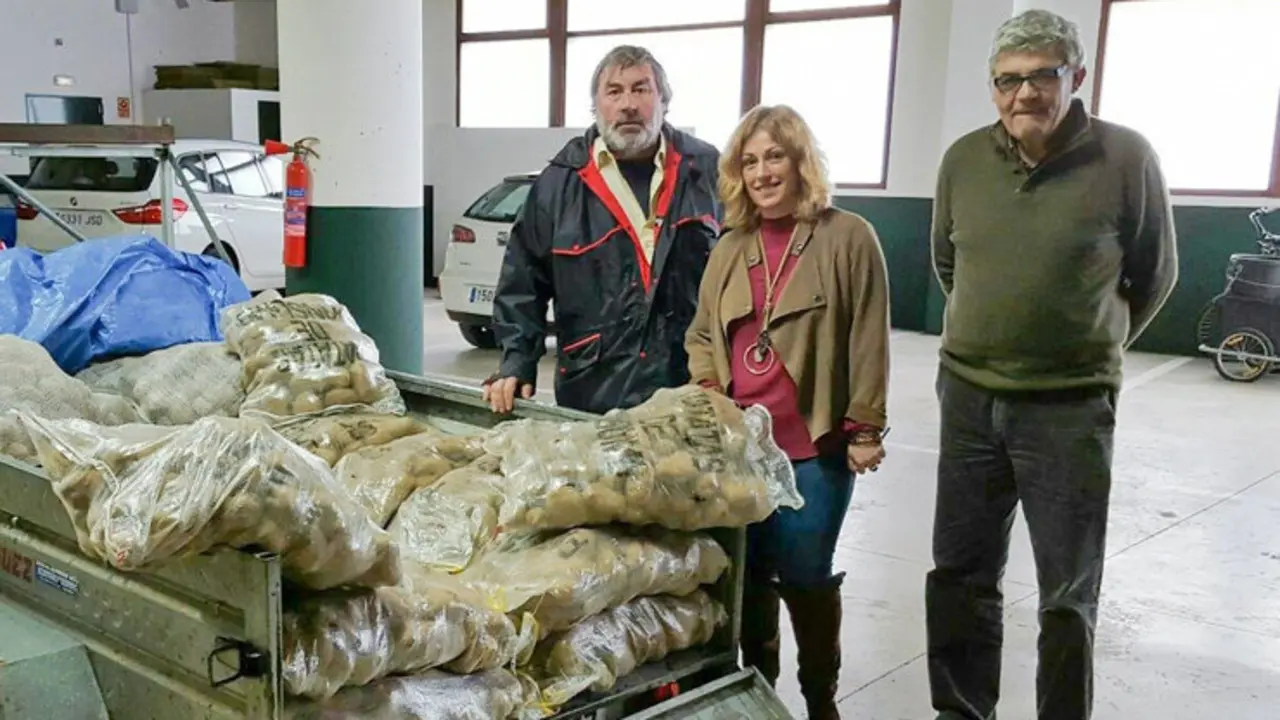 Entrega de las patatas