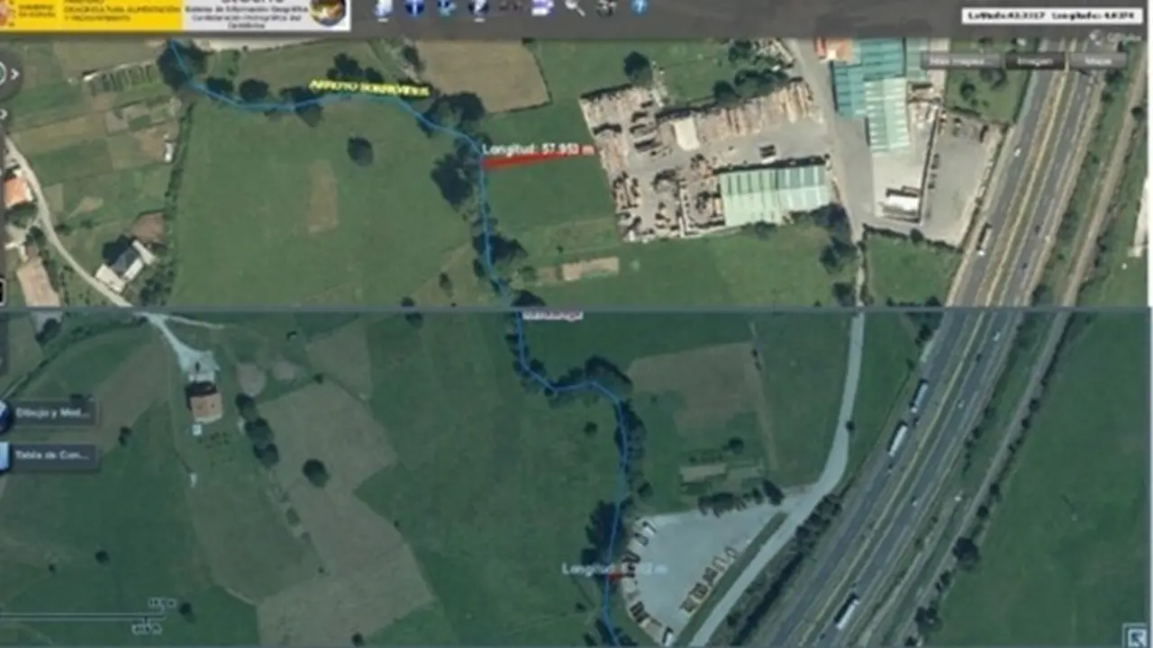 Imagen a&eacute;rea de la zona Foto:ACPT