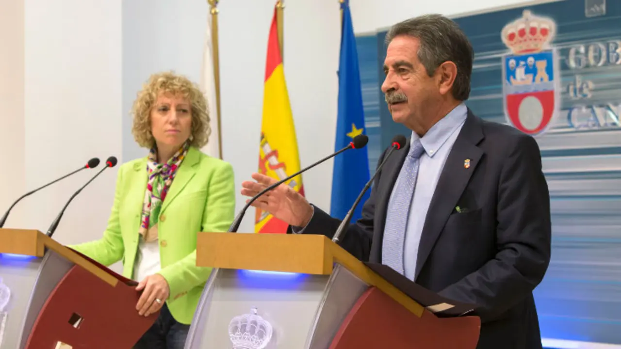 El vicepresidente y la vicepresidenta de Cantabria, en una imagen de archivo