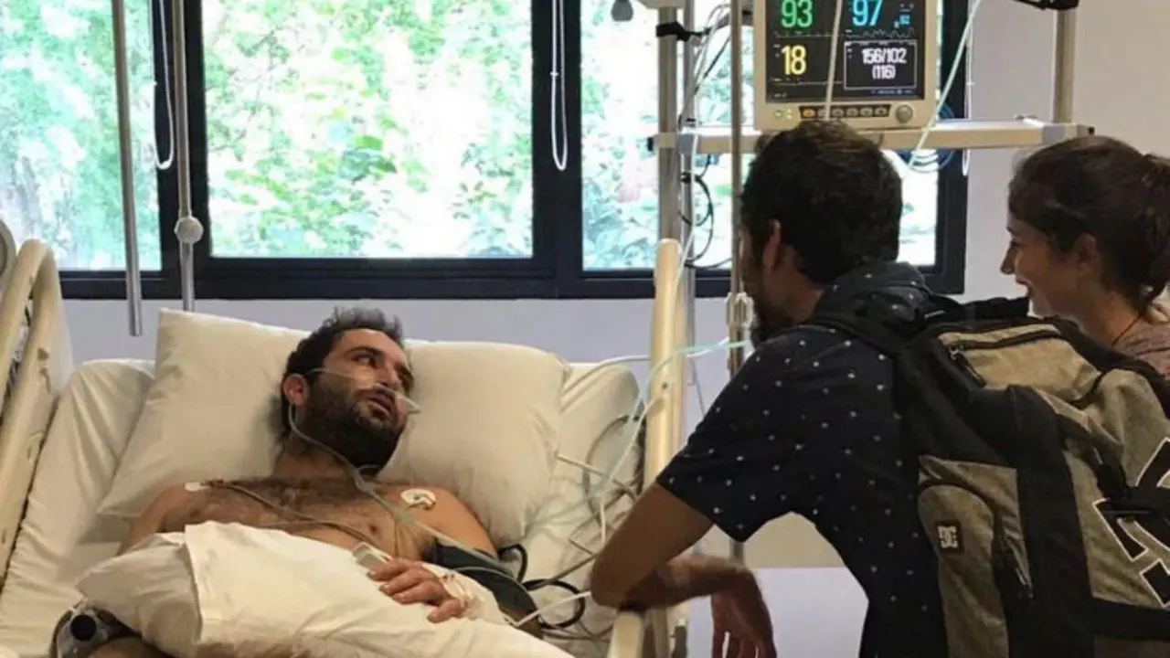 Cristian Bosco, en el hospital junto a sus compa&ntilde;eros