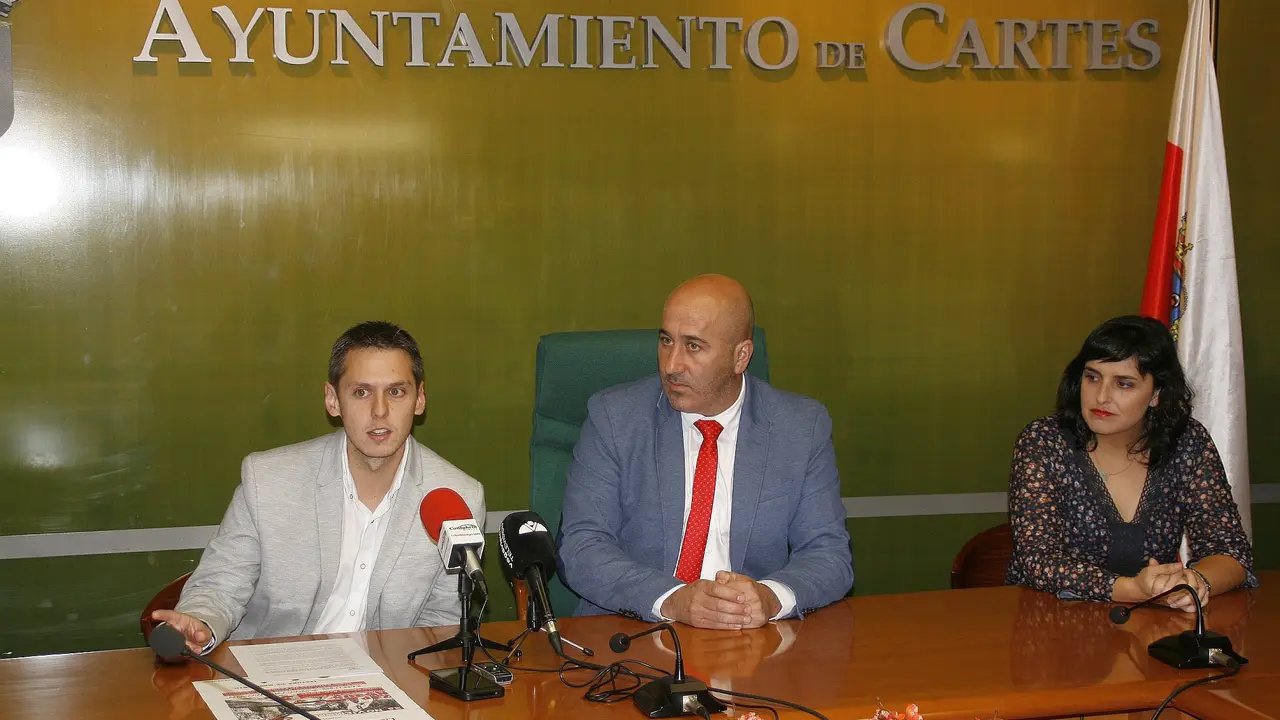 Mario Iglesias, Agustín Molleda y Lorena Cueto