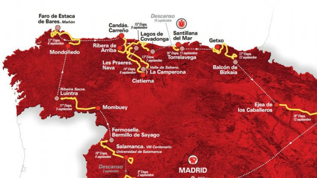 La Vuelta recalar&aacute; por Cantabria el martes 11 de septiembre, con una contrarreloj individual de 32.7 kil&oacute;metros