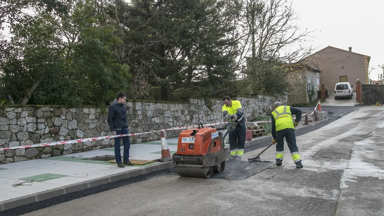 Visita de las autoridades a la zona