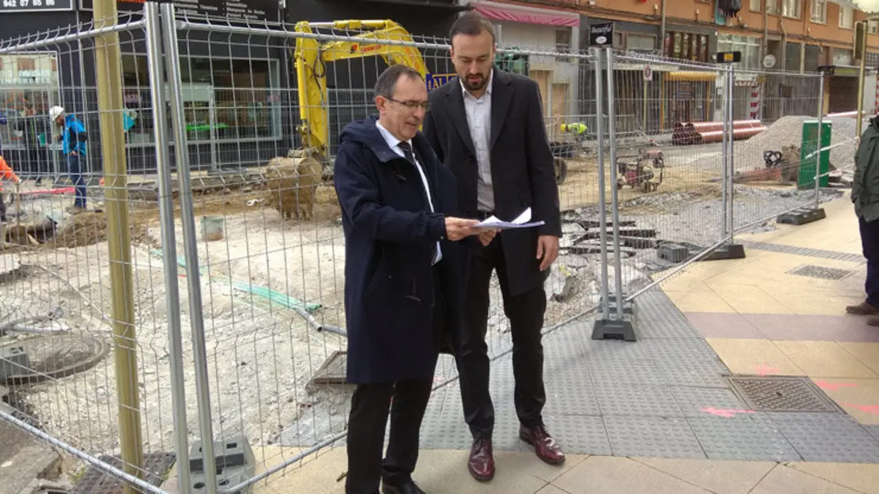 Visita de las autoridades a las obras