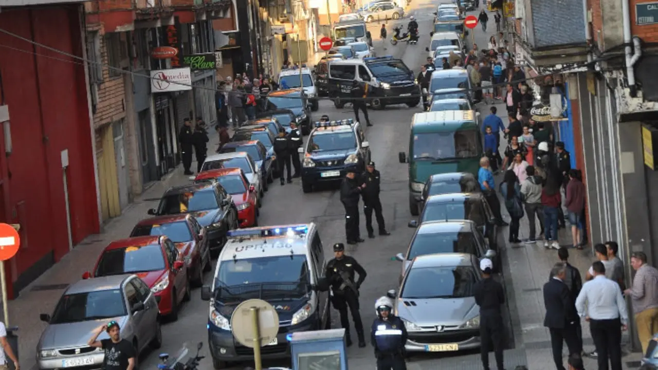 Dispositivo policial en la Inmobiliarioa