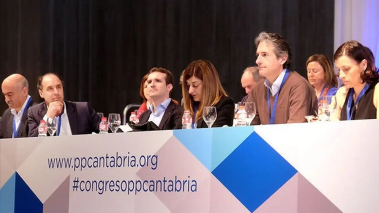 Recio, Diego, Casado, Buruaga, De la Serna, Madrazo e Igual, en el &uacute;ltimo congreso del PP de Cantabria