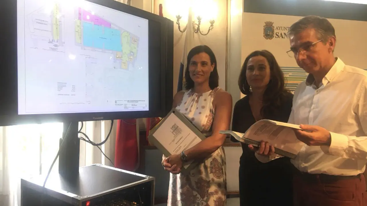 Gema Igual, Miriam D&iacute;az y C&eacute;sar D&iacute;az, durante la presentaci&oacute;n del proyecto b&aacute;sico  edc