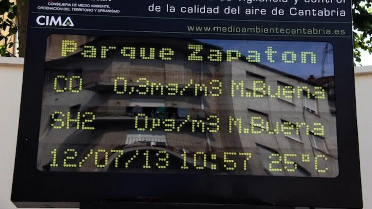Estaci&oacute;n de medici&oacute;n de la calidad del aire de El Zapat&oacute;n