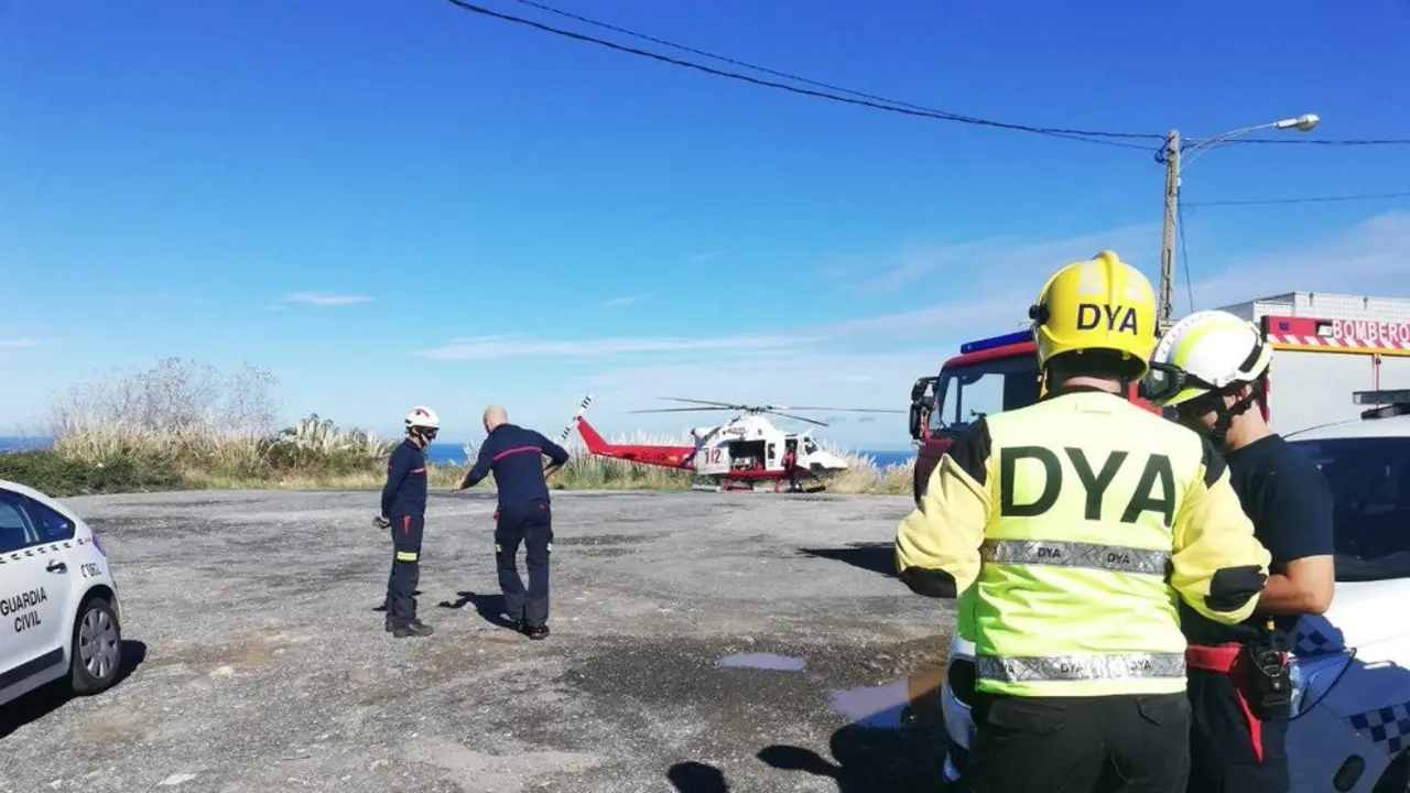 Labores de rescate del cad&aacute;ver del joven