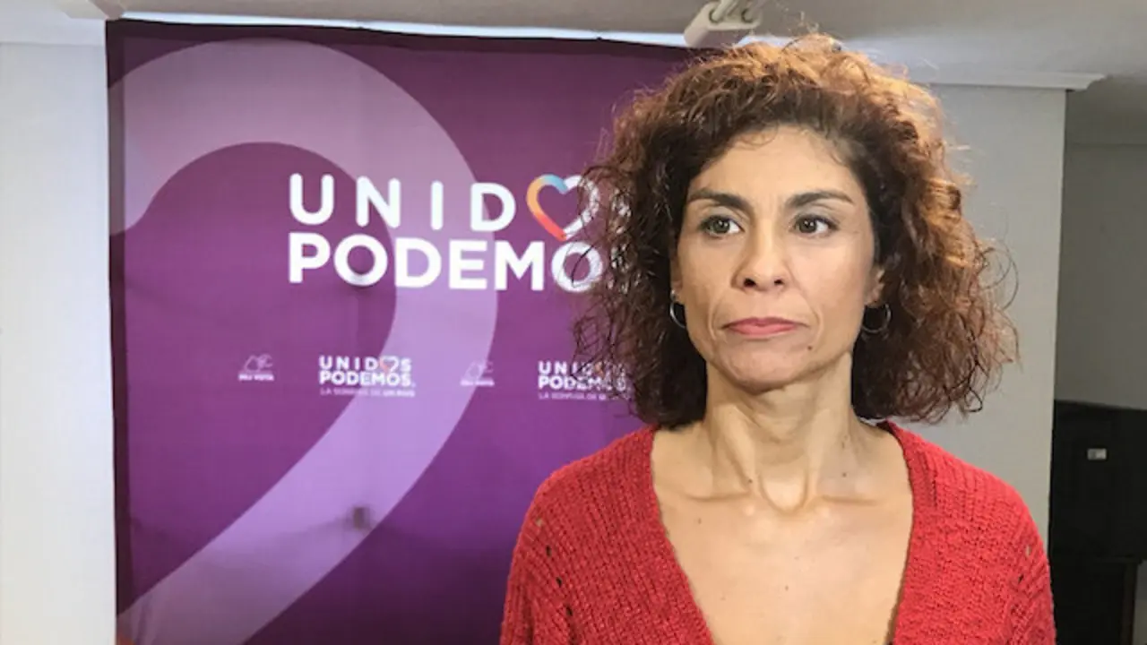 La secretaria general de Podemos Cantabria, Rosana Alonso