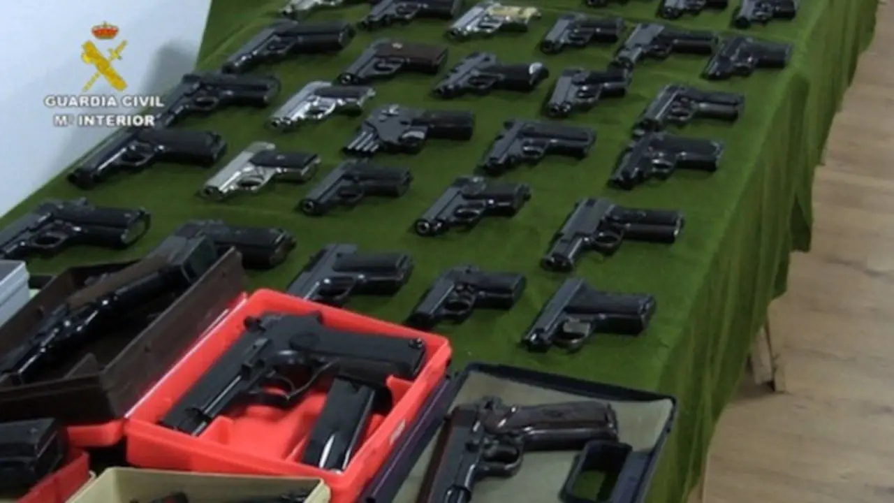 Armas incautadas en Torrelavega