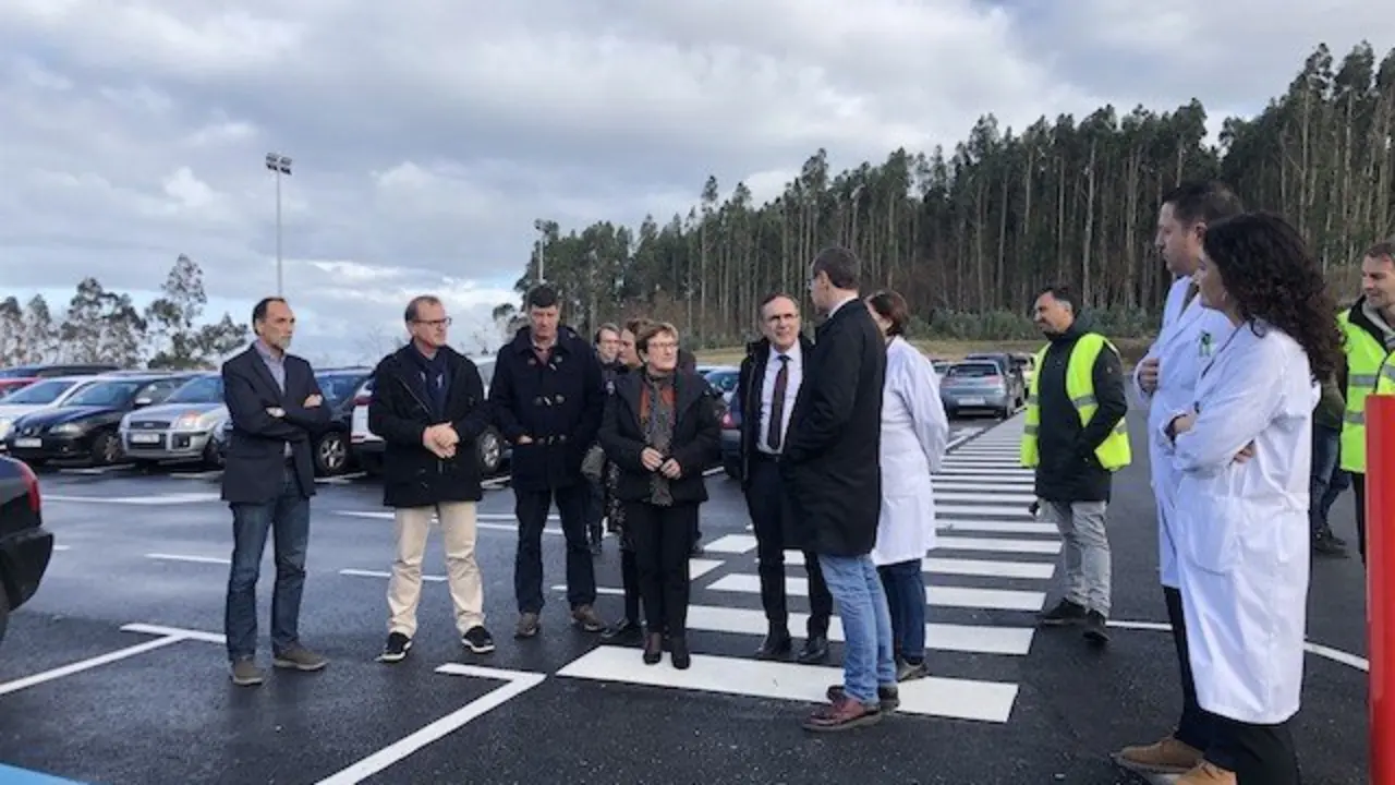 Real visita las obras del edificio