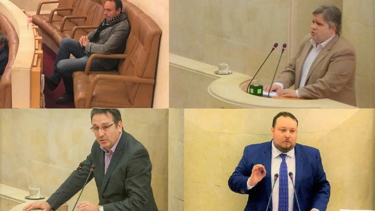 De izquierda a derecha y de arriba a abajo, Blanco, Bolado, Carrancio y G&oacute;mez