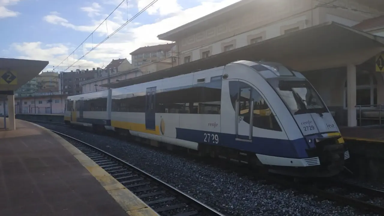 Imagen del tren detenido