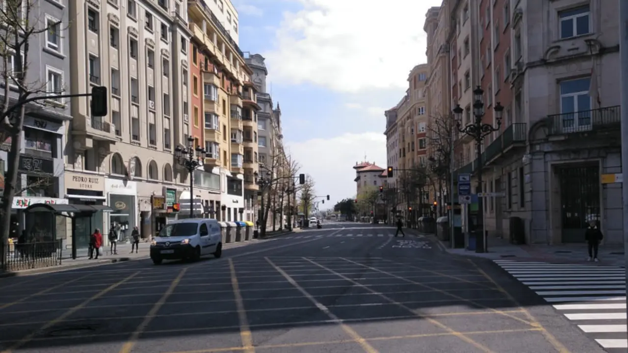 Santander vac&iacute;a durante el confinamiento