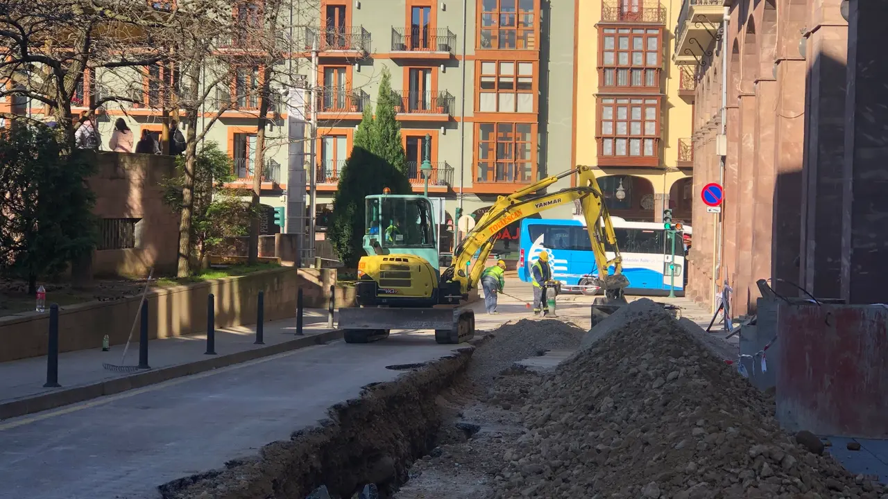 Obras en Torrelavega. Foto| Archivo