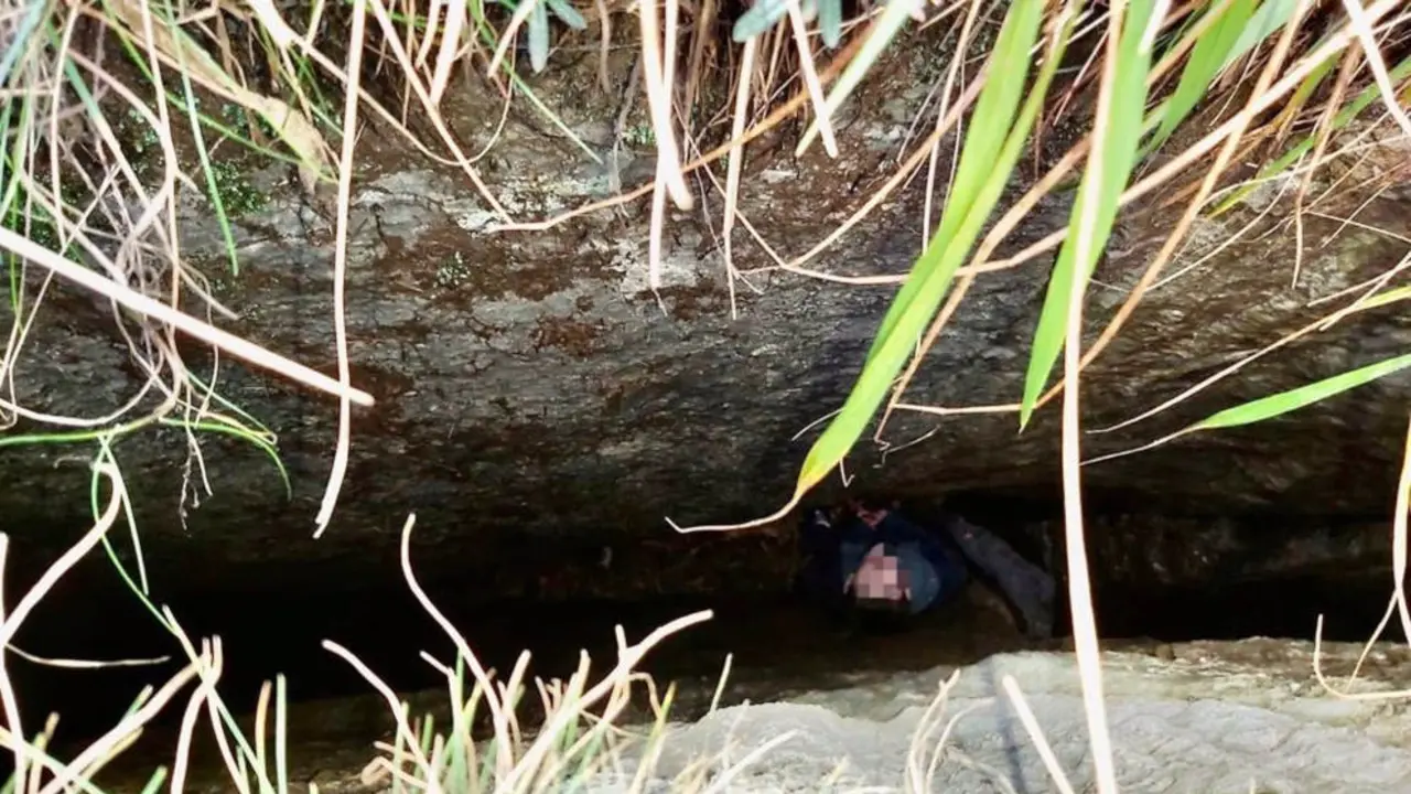 Rescate a un niño de nueve años tras caerse en una grieta de cinco metros
