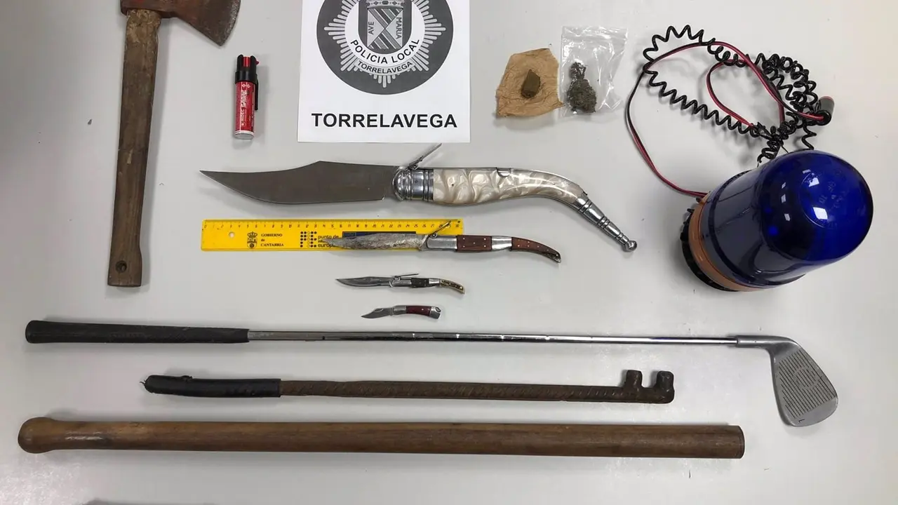 Armas y sustancias estupefacientes requisadas