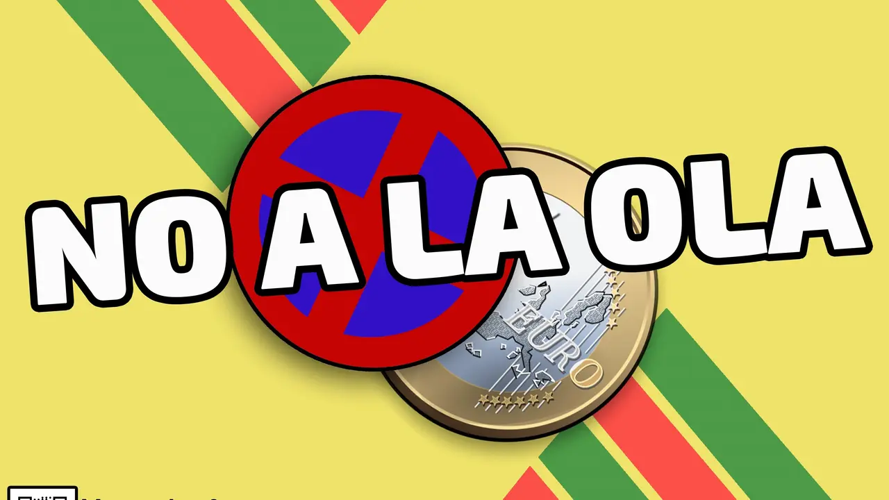 Cartel contra la implantaci&oacute;n de la OLA en Torrelavega