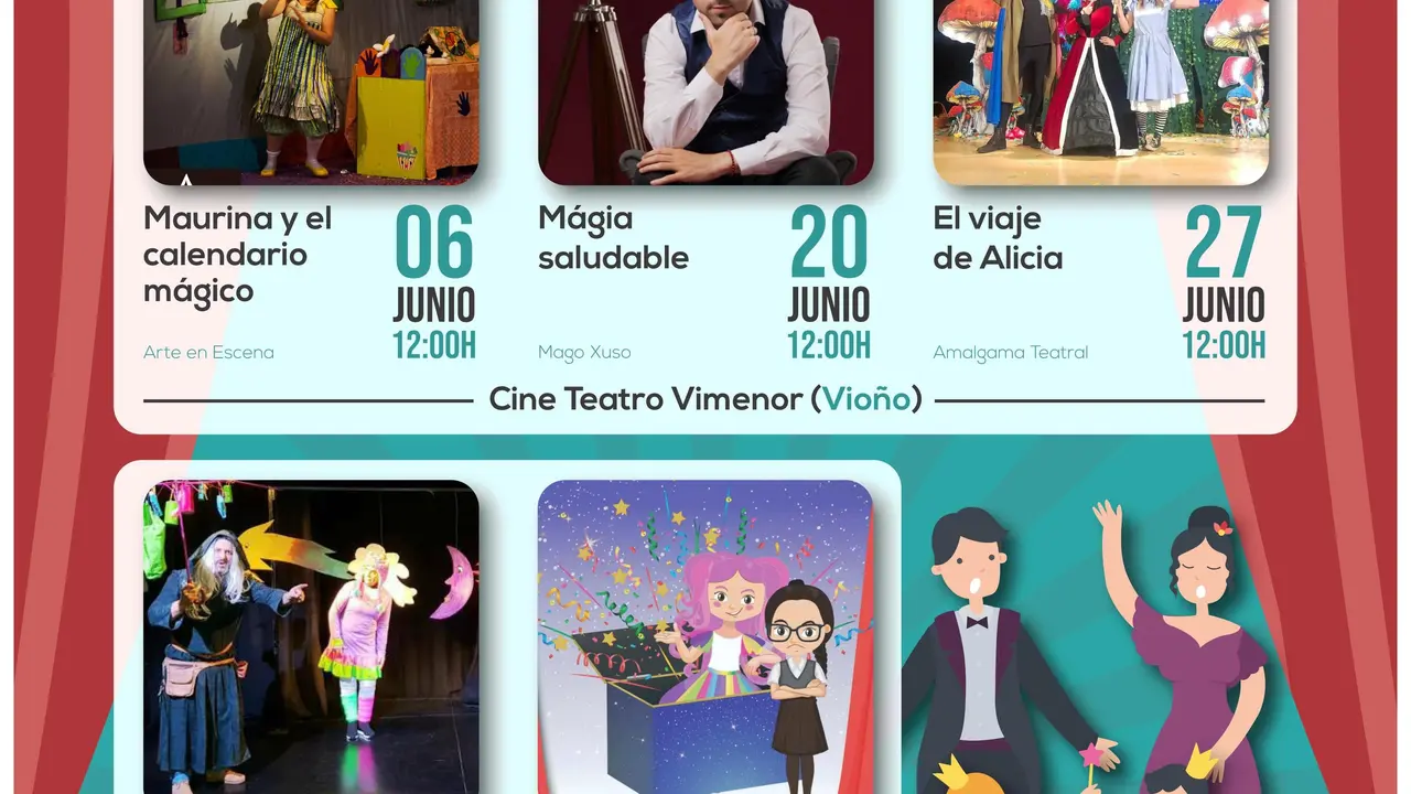 Cartel de actividades infantiles de Pi&eacute;lagos