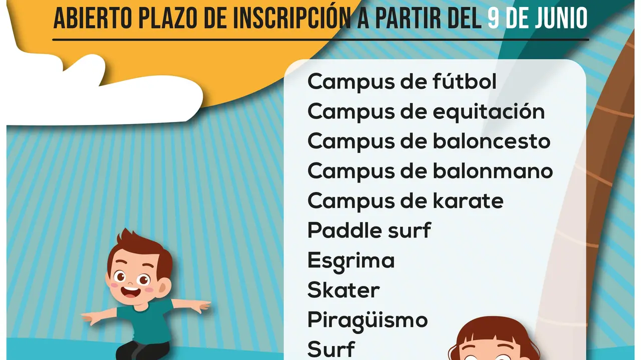 Cartel de los cursos de verano de 2021