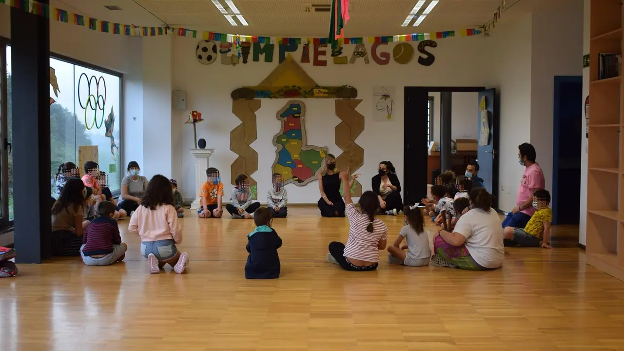 Participantes del campamento de día