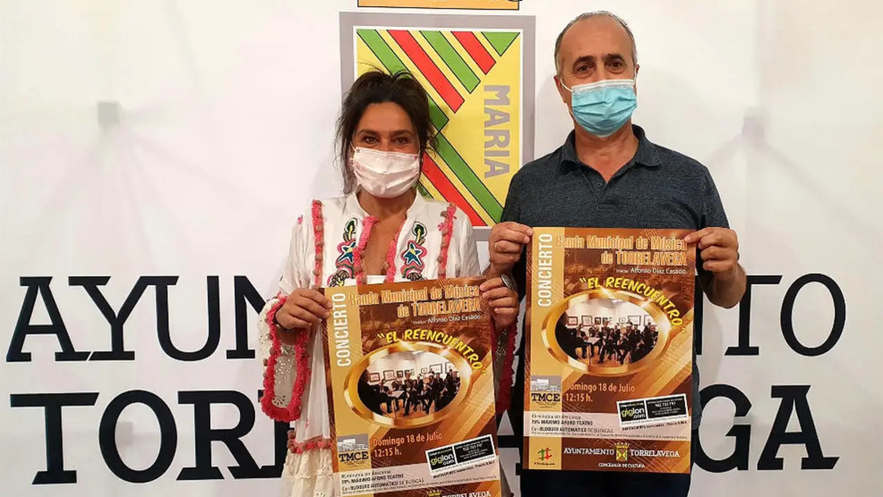 Presentación del concierto que dará la Banda Municipal de Música de Torrelavega en el TMCE