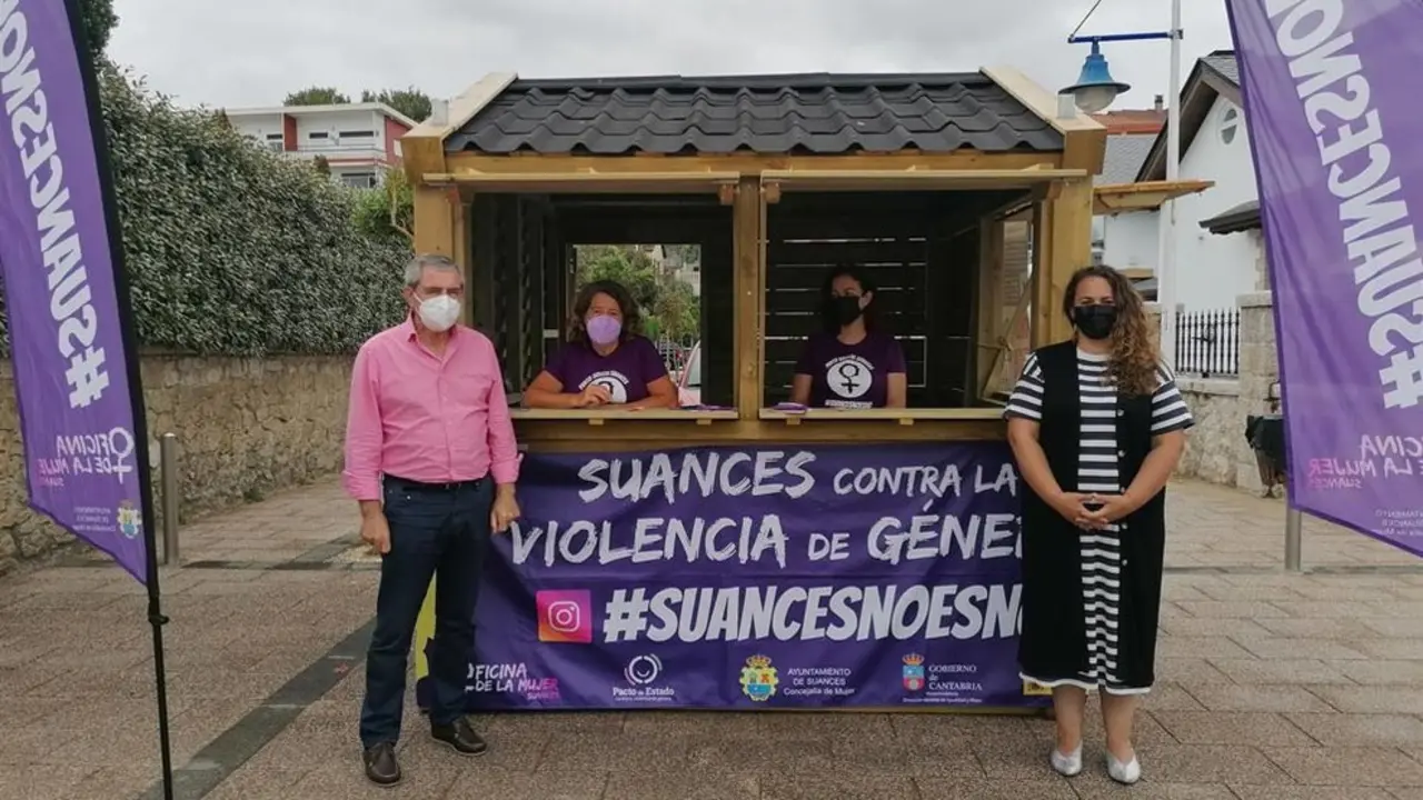 Punto violeta en Suances