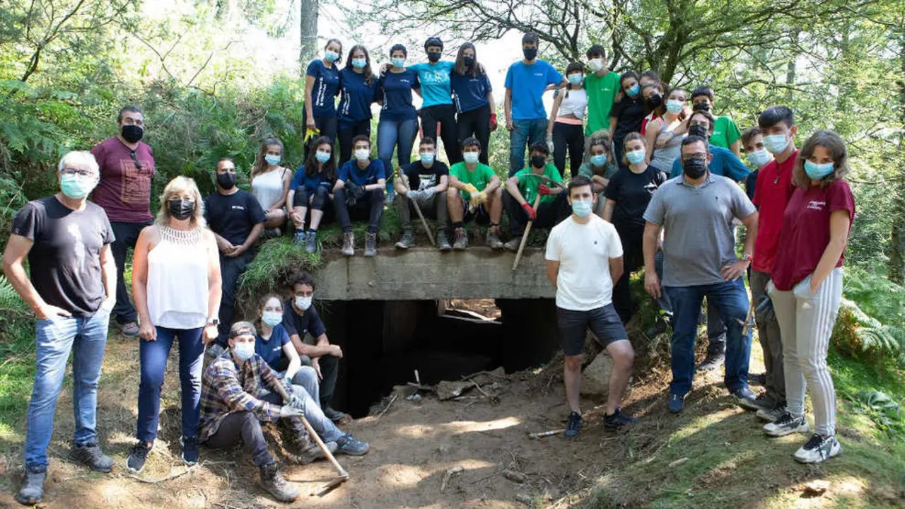Javier Remírez y Ana Ollo visitan el campo de voluntariado