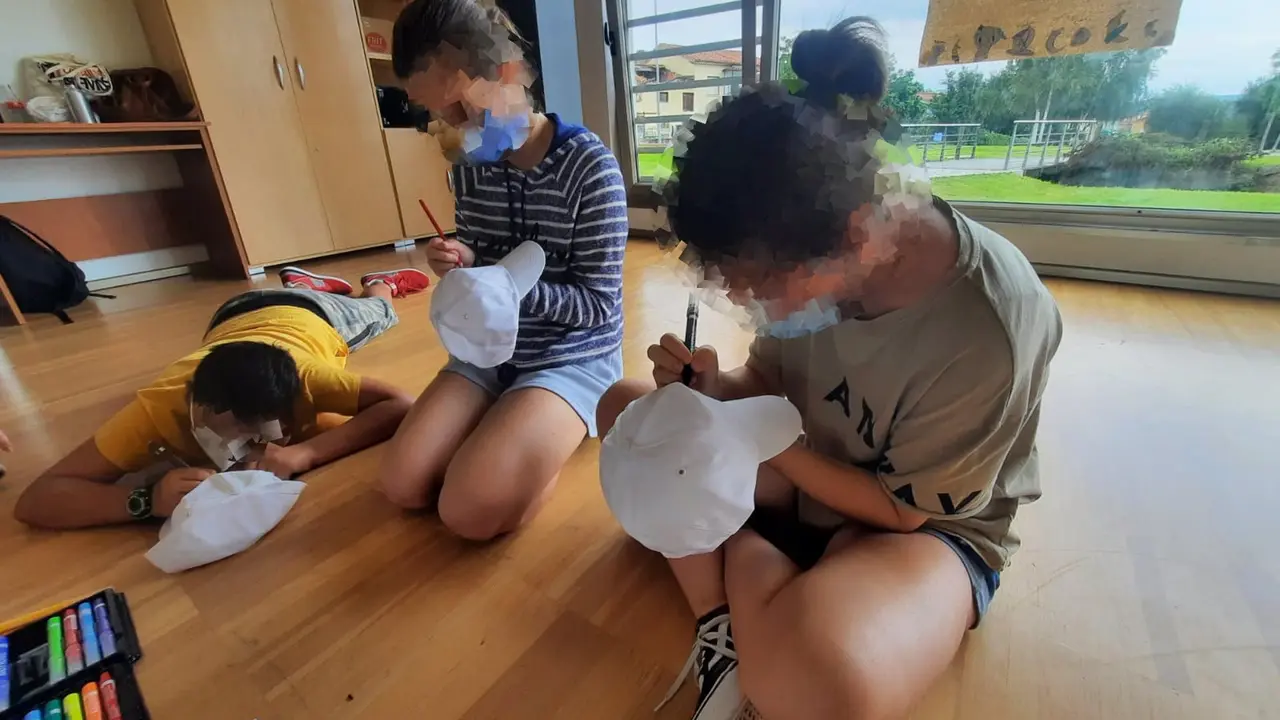 Participantes en el campamento de verano de Piélagos