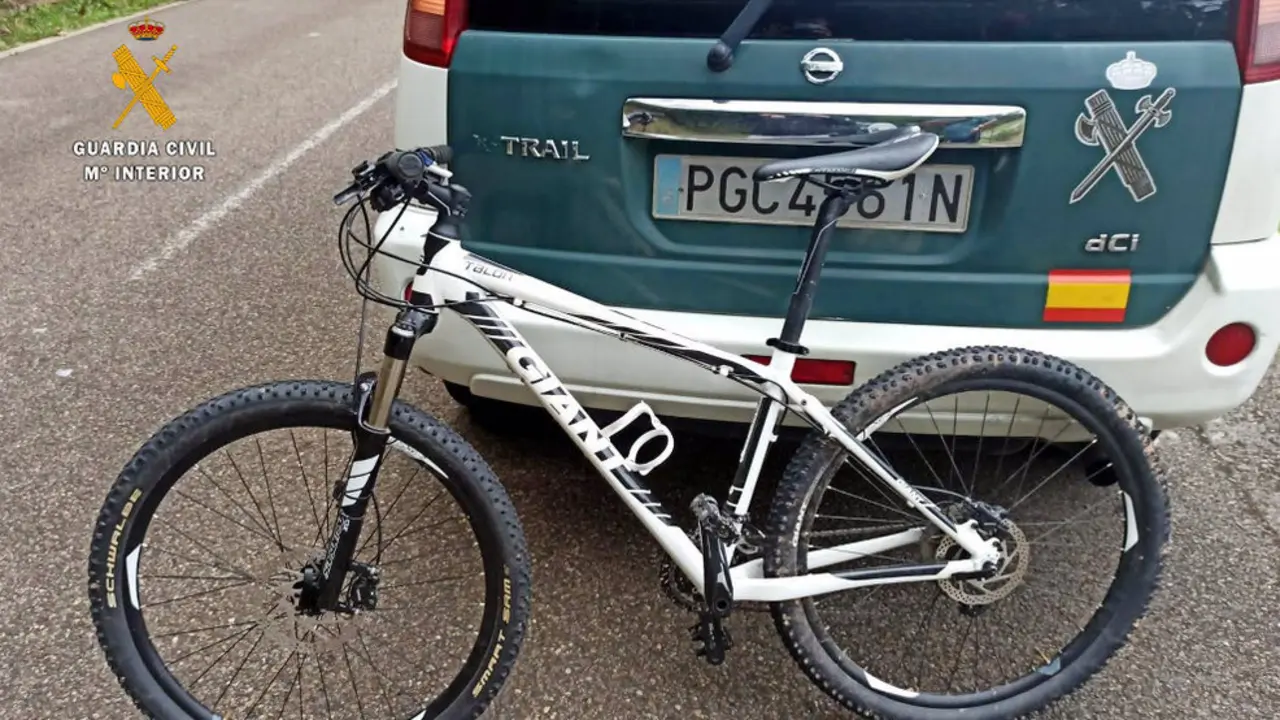 Bicicleta robada y recuperada en la operación