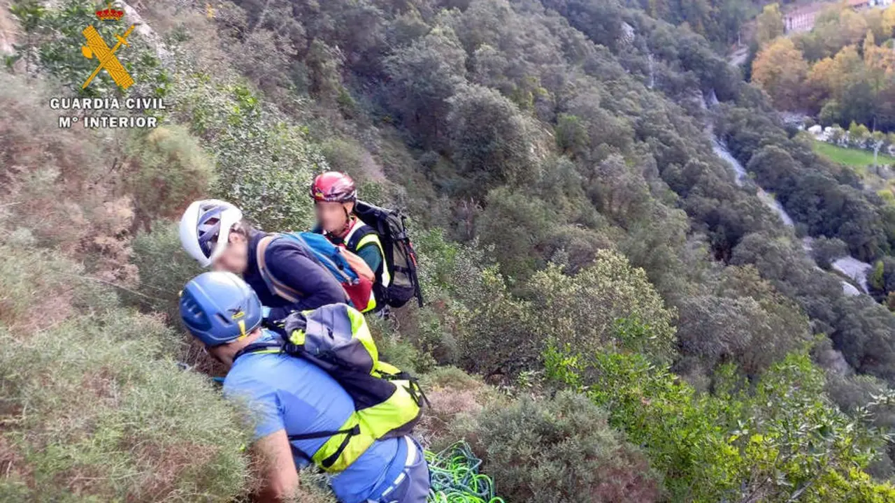 Rescate en la vía Ferrata