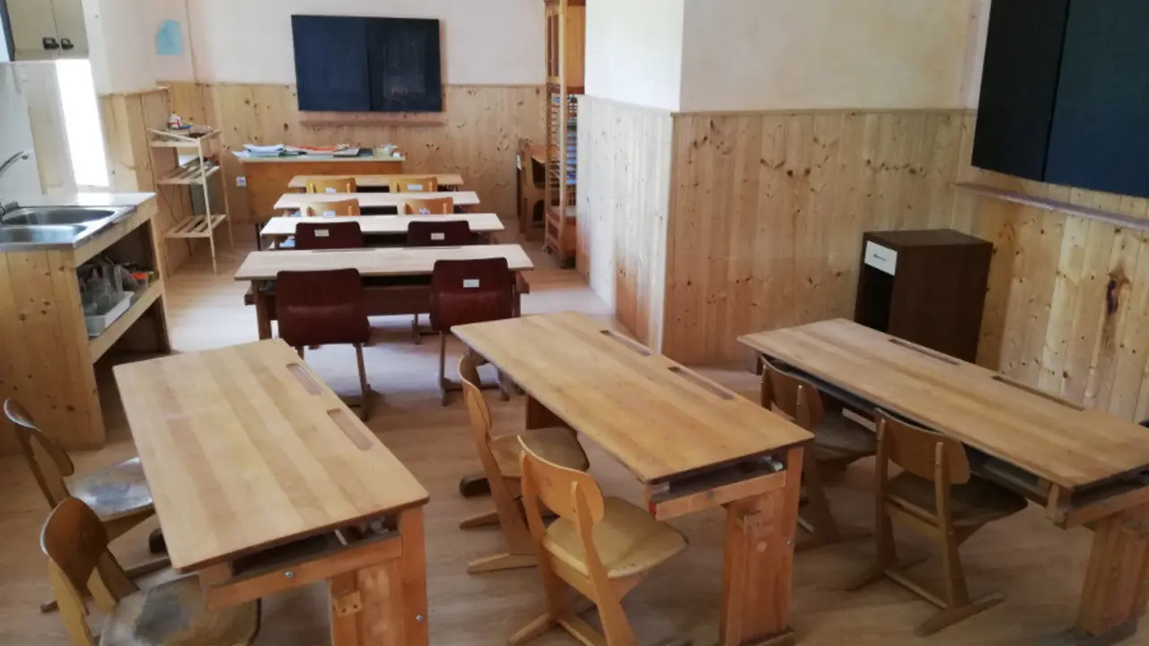 Aula de la escuela Waldorf de Villanueva de Villaescusa | Foto- edc