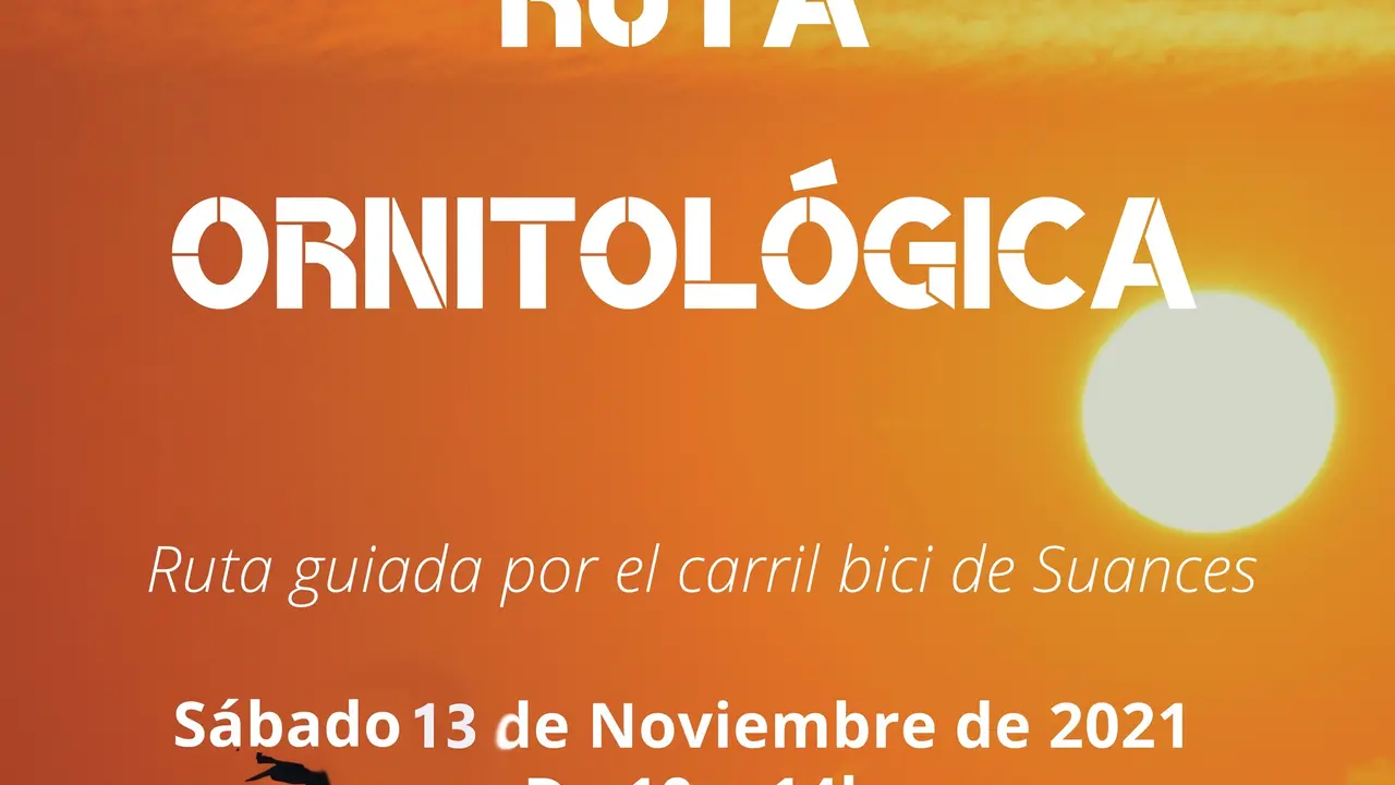 CARTEL DE LA RUTA ORNITOL&Oacute;GICA
AYUNTAMIENTO DE SUANCES
29/10/2021