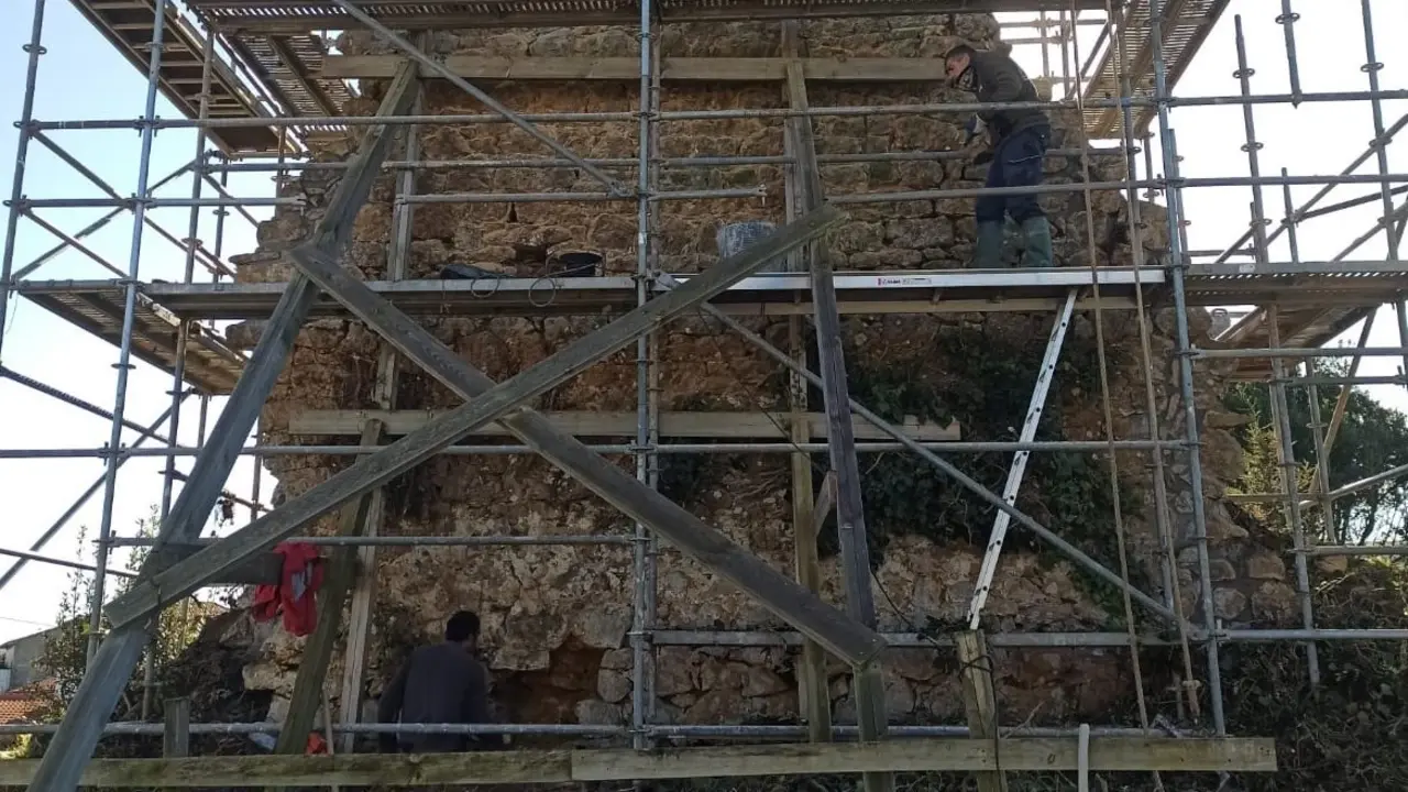 Torre de Tagle en Suances, trabajos de recuperaci&oacute;n