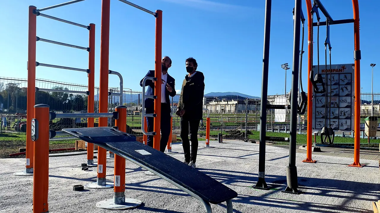 Gimnasio al aire libre en el '&Oacute;scar Freire'