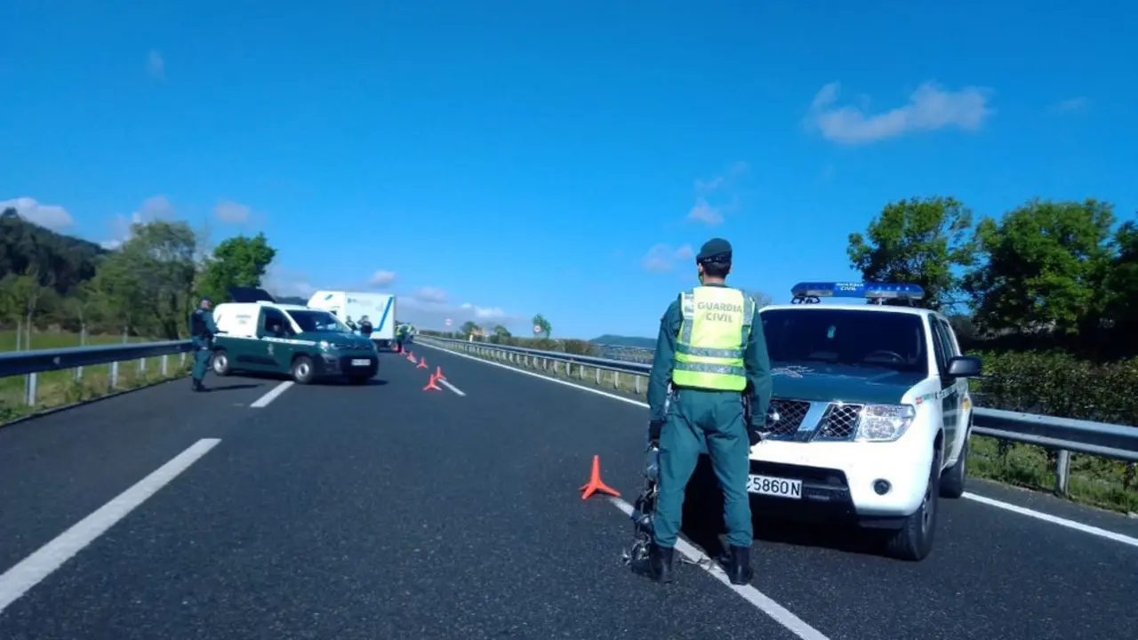 Control de tráfico de la Guardia Civil