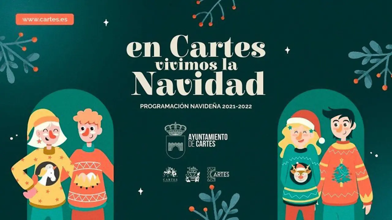 Cartel de la programación navideña de Cartes