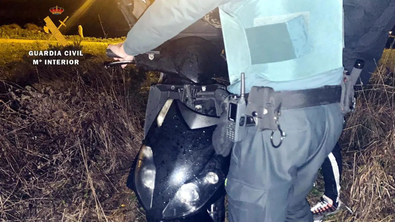 Moto sustraida y recuperada en Suances