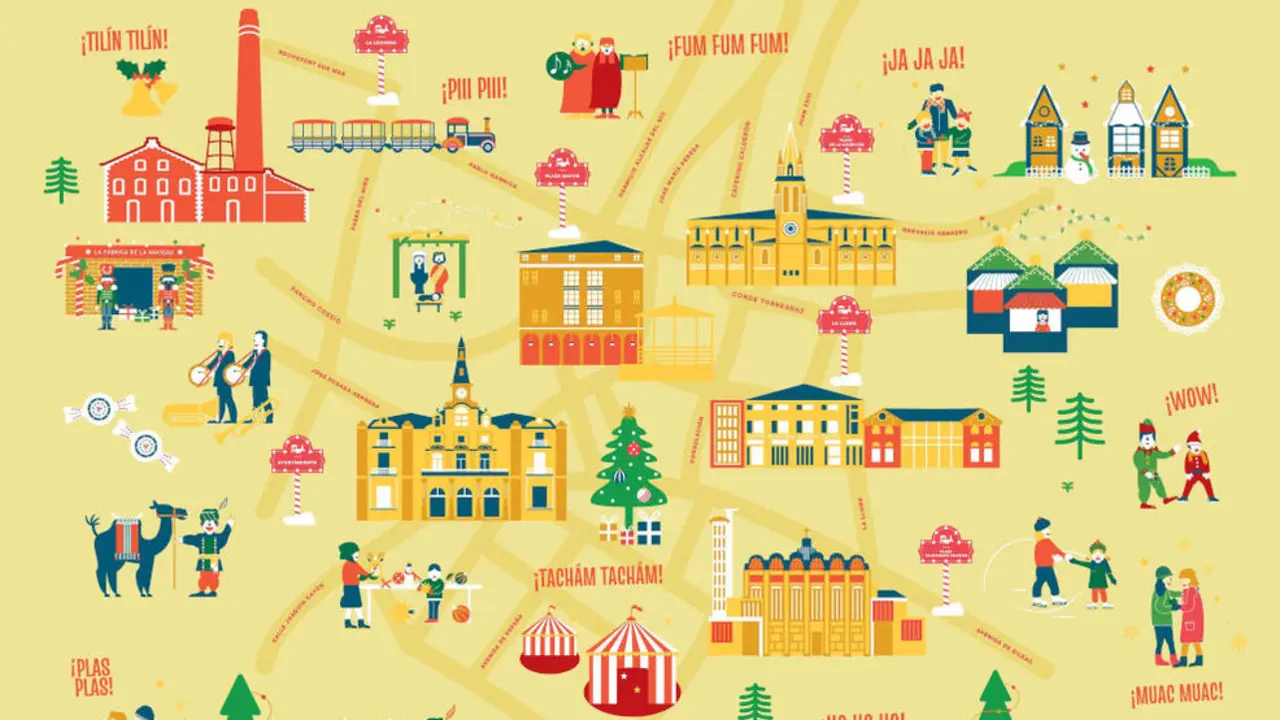 Cartel de la programación de Navidad en Torrelavega