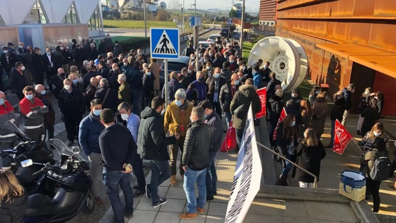 Concentración de los trabajadores