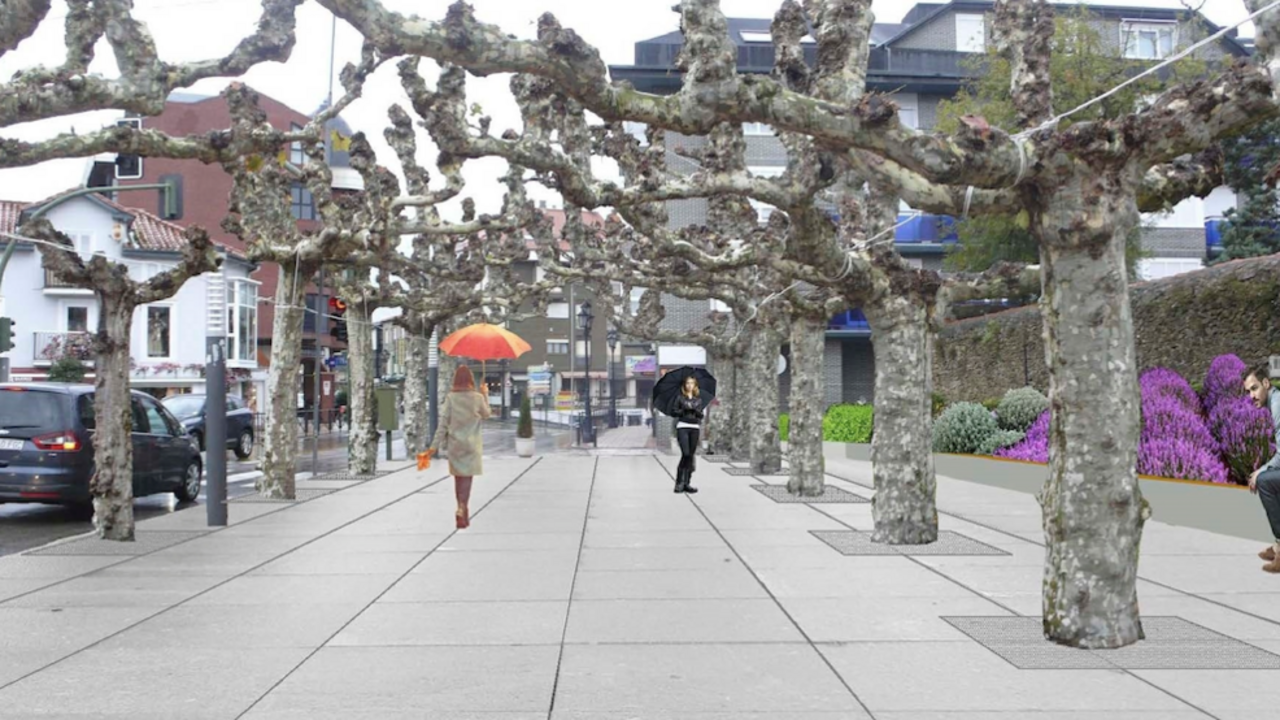 Infografía del Bulevar de Viares en Suances