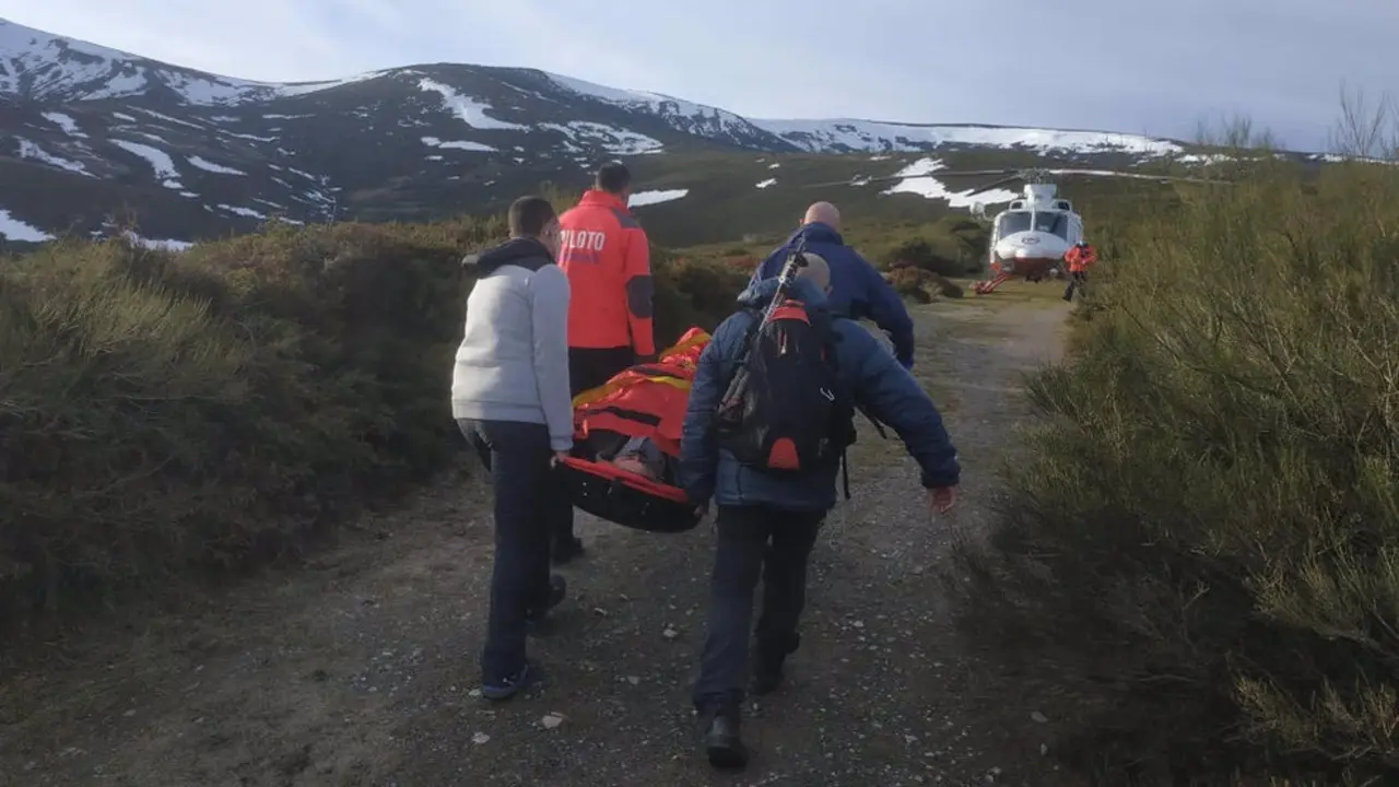 Rescate de un montañero en el Collado de Sejos