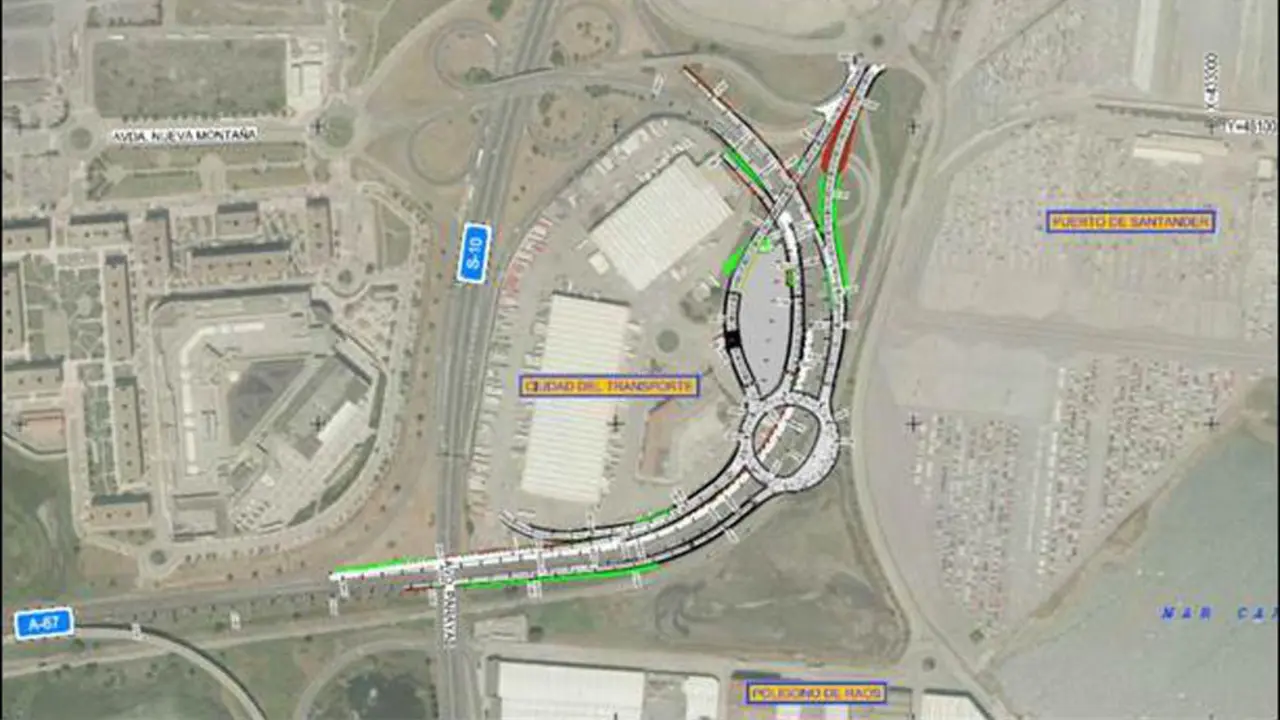 Diseño del nuevo acceso al Puerto de Santander desde la A-67